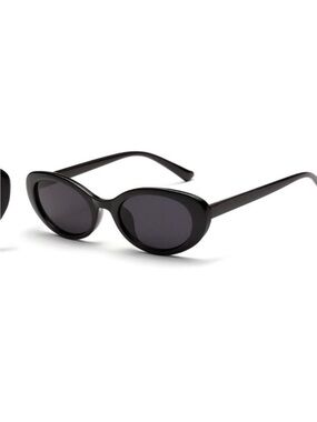 Black Oval Sunglasses NEW